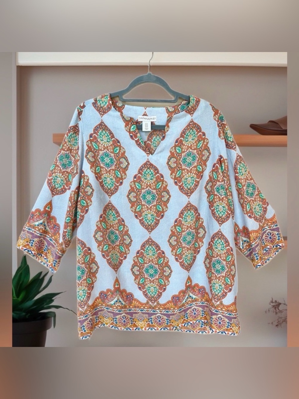 Cynthia Rowley Boho Tunic Top - 1X